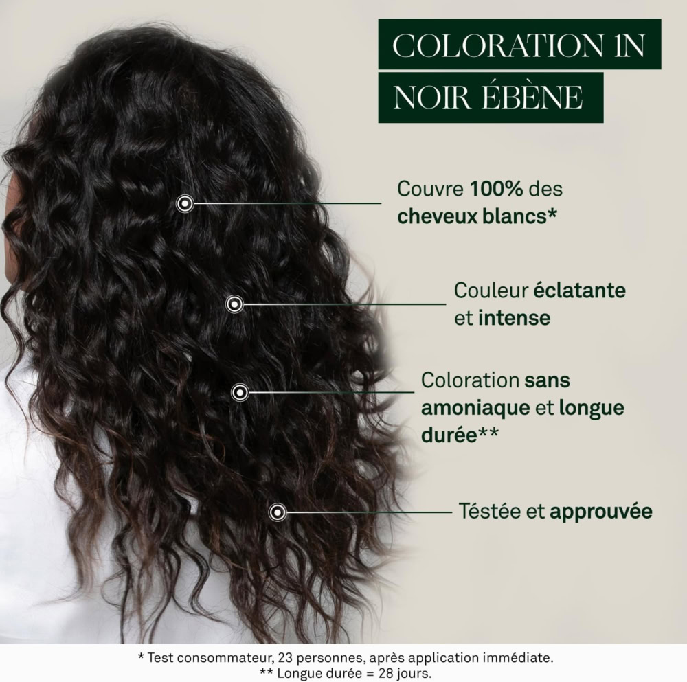 Luxeol coloration permanente 1n noir ebène