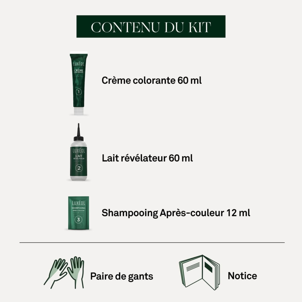 Luxeol coloration permanente 1n noir ebène
