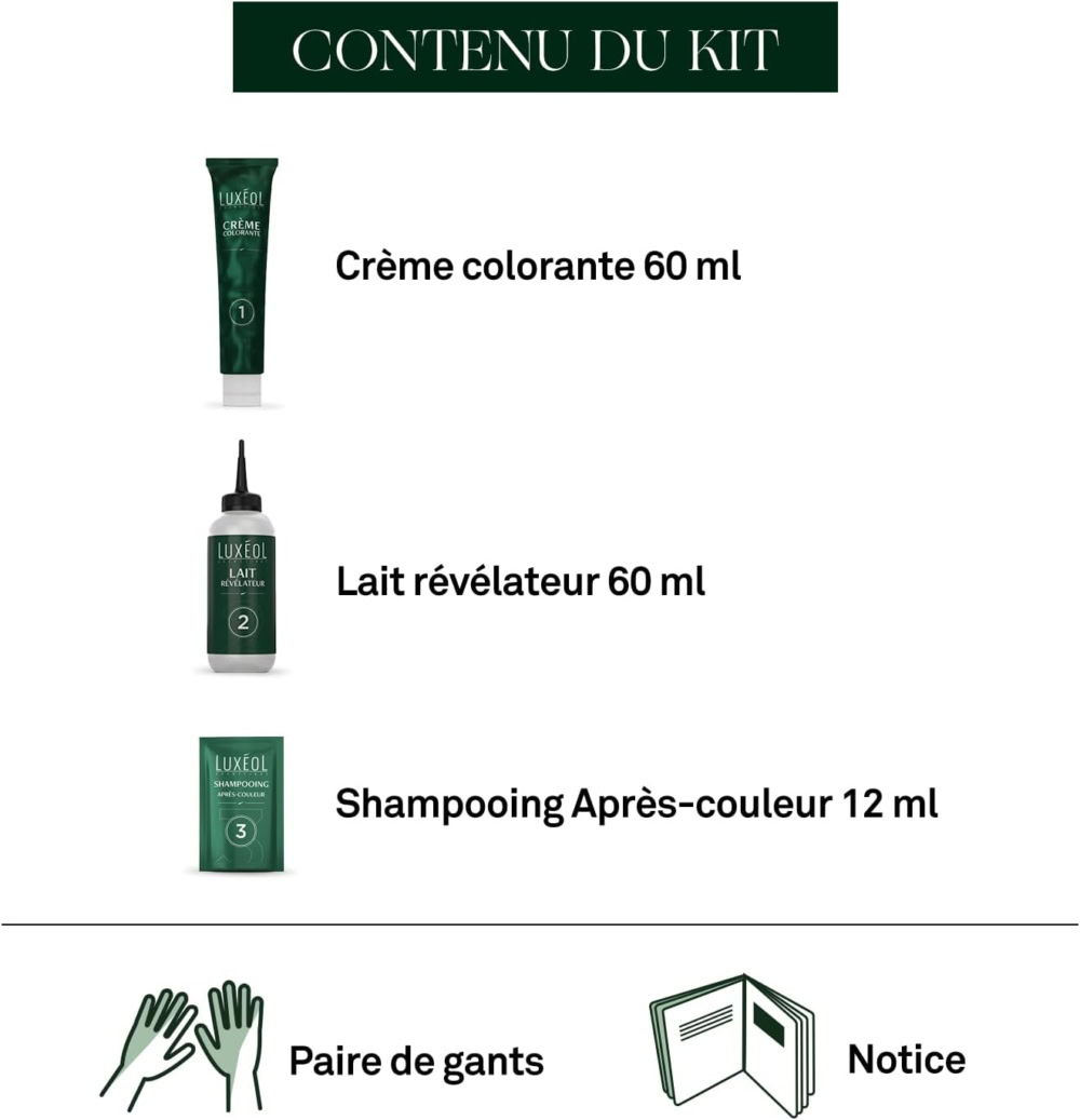 Luxeol coloration permanente 3n châtain foncé