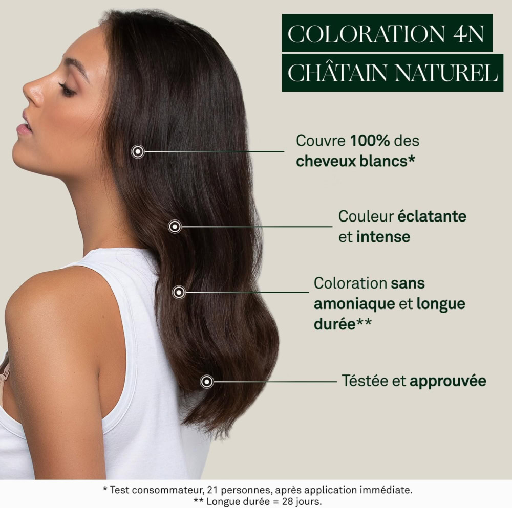 Luxeol coloration permanente 4n châtain naturel – image 3