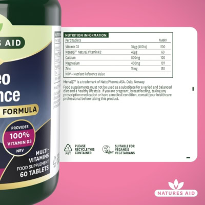 Natures aid osteo advance 60 comprimés