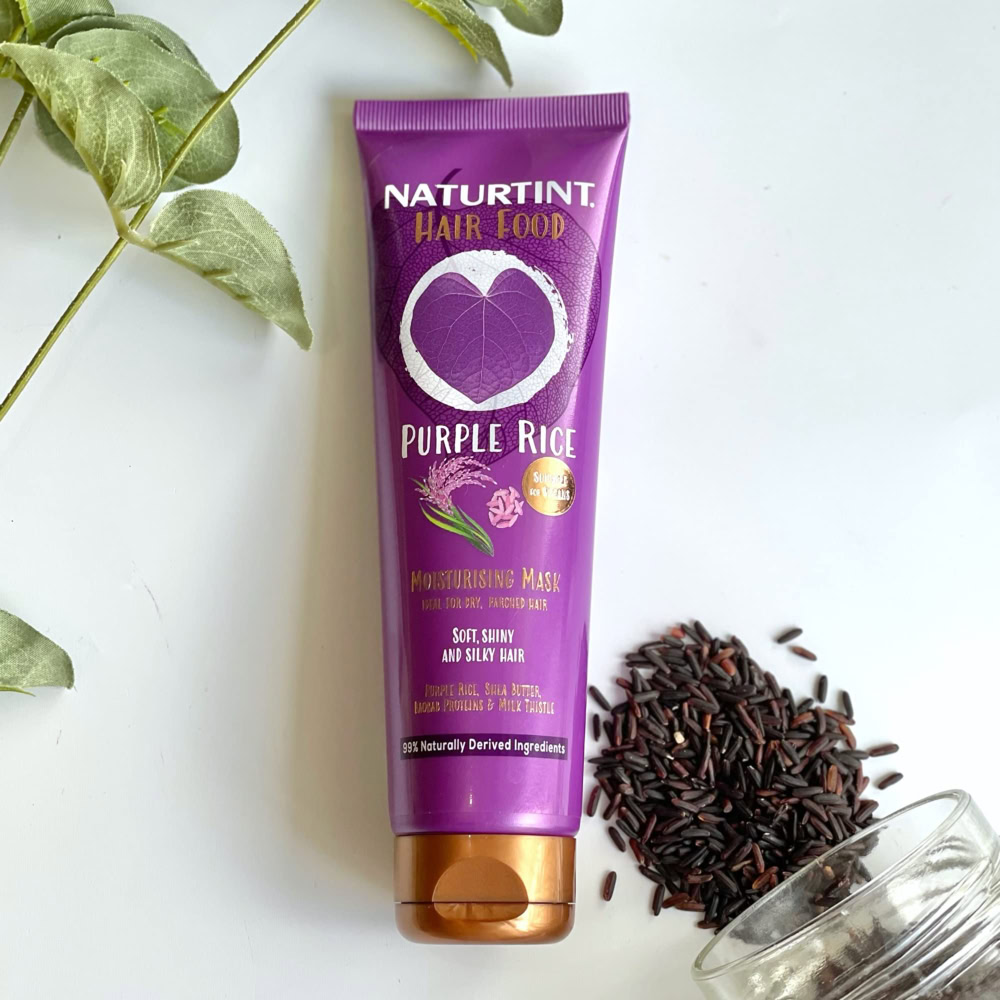 Naturtint masque capillaire hydratant purple rice 150ml