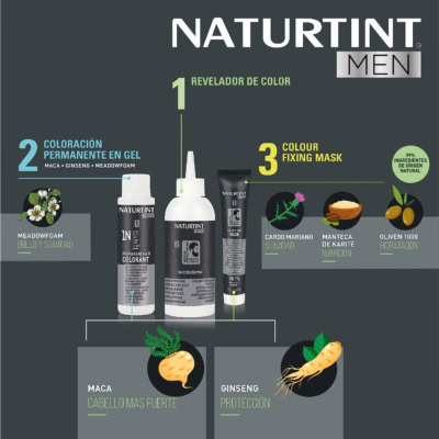 Naturtint men gel colorant permanent