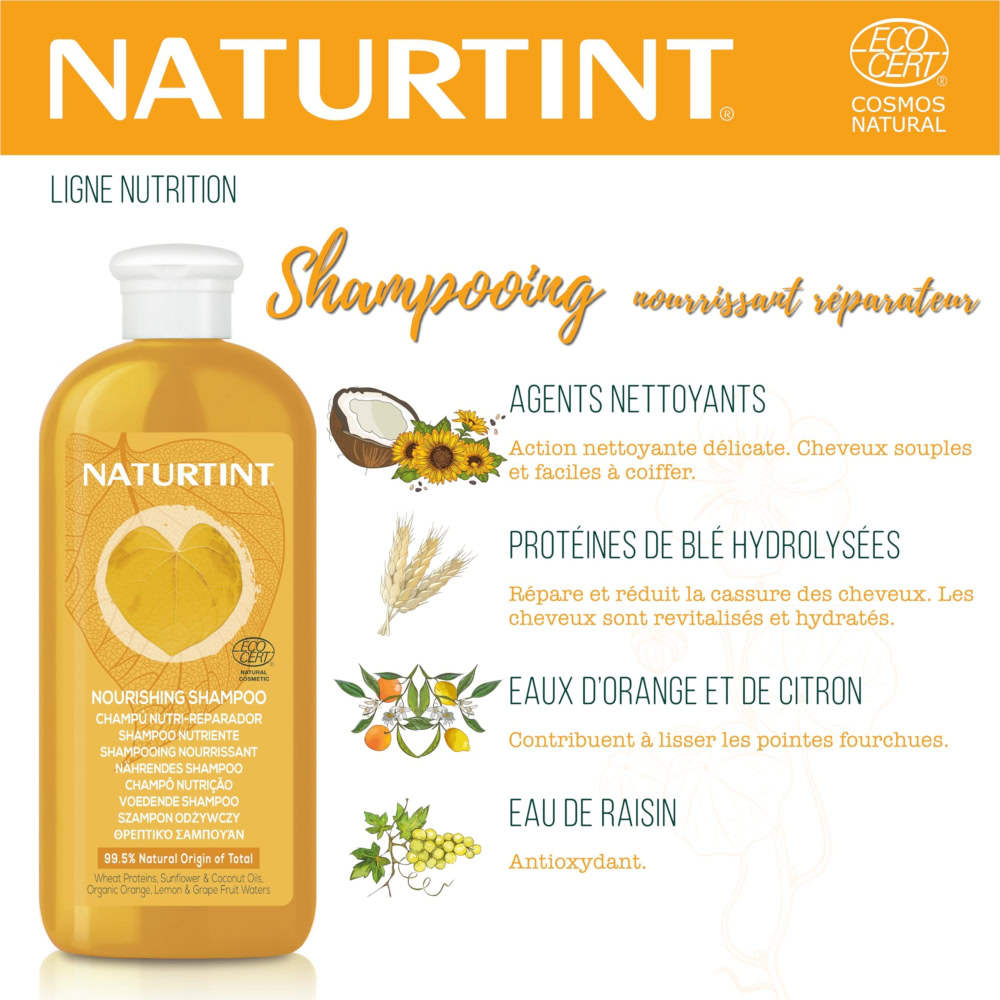 Naturtint nutri shampooing réparateur bio 330ml