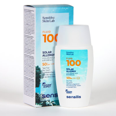 Sensilis Fluide 100 Allergie Crème Solaire Aqueuse Ultrafluide SPF50+ 40ml