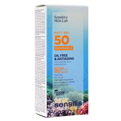 Sensilis Gel Mat Invisible Oil-Free et Anti-Age SPF50+ 40ml