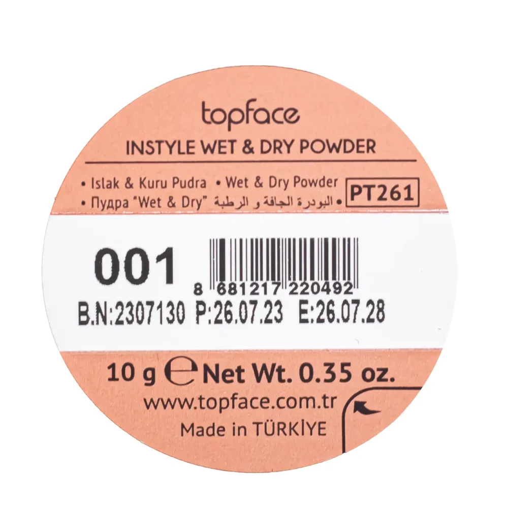 Topface instyle wet & dry powder ivoire 001