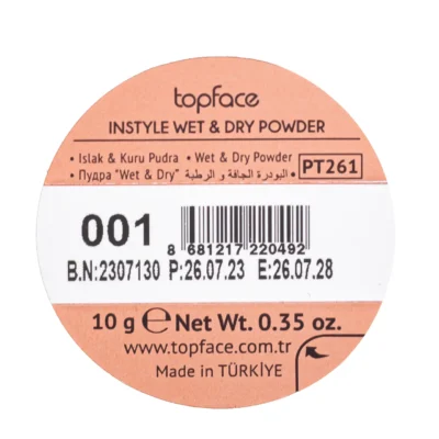 Topface instyle wet & dry powder ivoire 001