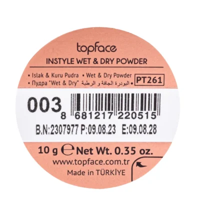 Topface instyle wet & dry powder beige clair 003