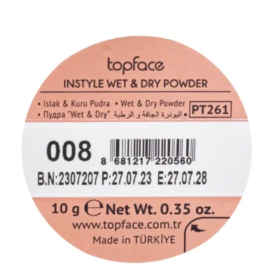 Topface instyle wet & dry powder sunny beige 008