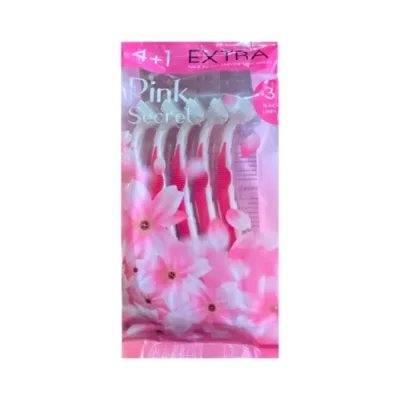 Azal Pink Secret Rasoirs 4+1 Extra