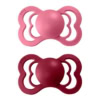 BIBS Supreme 2 Sucettes Taille 1 Coral - Ruby 0 à 6 mois