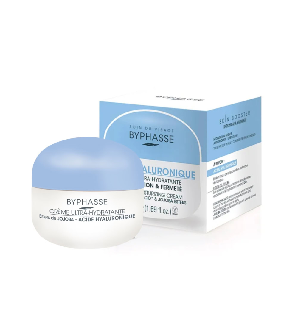 Byphasse crème ultra-hydratante acide hyaluronique skin booster 50ml