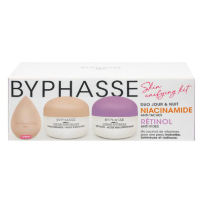 Byphasse Set Crèmes Skin Booster Rétinol et Niacinamide + Beauty Blender (Offert)