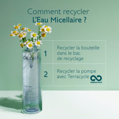Caudalie vinoclean eau micellaire démaquillante 200ml