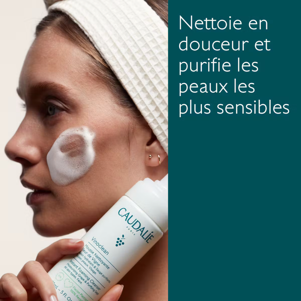 Caudalie vinoclean mousse nettoyante fleur de vigne 150ml