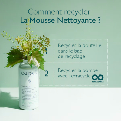 Caudalie vinoclean mousse nettoyante fleur de vigne 150ml