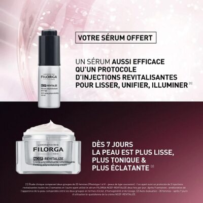 Filorga coffret ncef revitalize creme 50ml serum 5ml offert 3540550017983