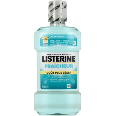 Listerine Bain de Bouche Fraîcheur Goût Plus Léger 500ml