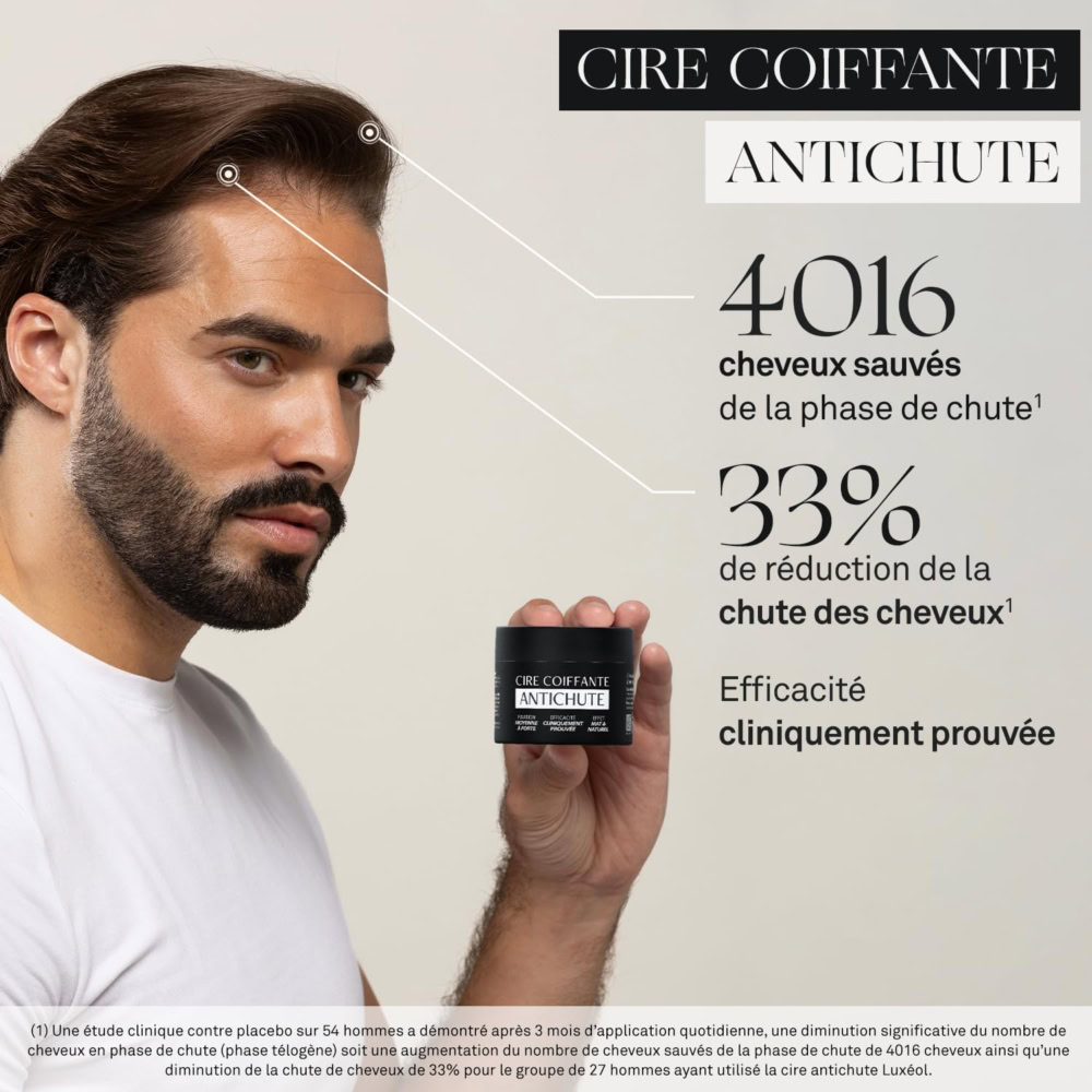 Luxeol cire coiffante antichute de cheveux 50ml