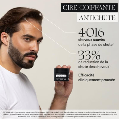 Luxeol cire coiffante antichute de cheveux 50ml