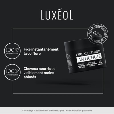 Luxeol Cire Coiffante Antichute de Cheveux 50ml