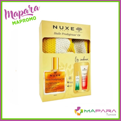 Nuxe Sac Huile Prodigieuse Or 100ml + Prodigieux Gelee de Douche Floral 200ml (Offert) + le Parfum Neroli 15ml (Offert) Ref 0053