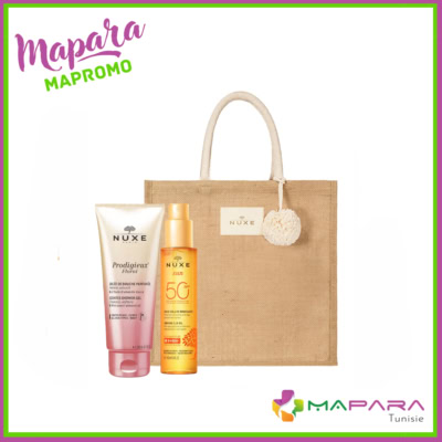 Nuxe trousse sun huile solaire spf50+ 150ml + prodigieux® floral gelée de douche 200ml (offerte) + sac offert