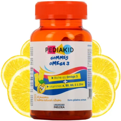 Pediakid gommes omega 3 60 oursons