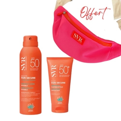 Svr blur spf50+ 50ml + brume spf50+ 200ml + sac banane offert