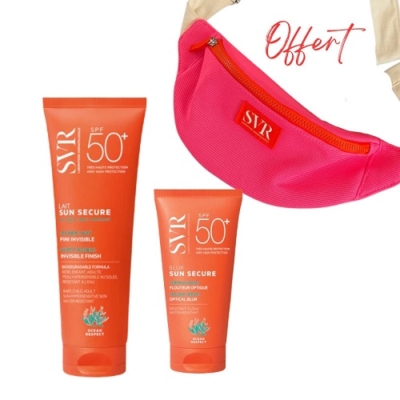 Svr blur spf50+ 50ml + lait hydratant invisible spf50+ 250ml + sac banane offert