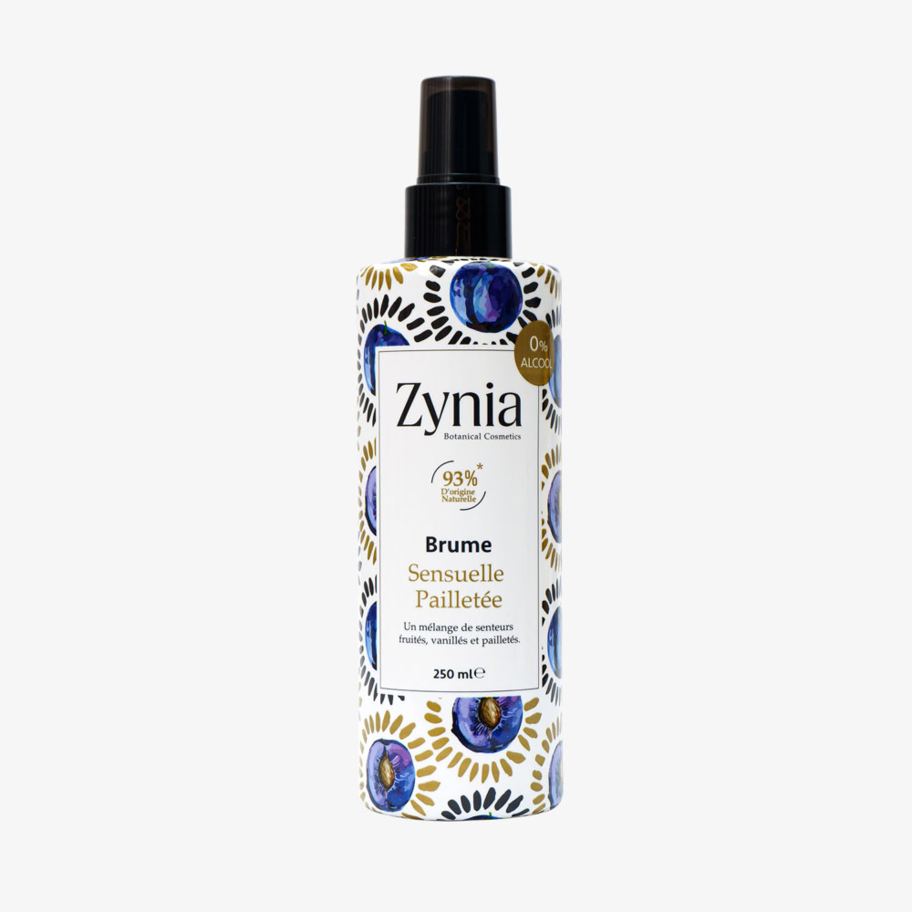 Zynia brume parfumée sensuelle pailletée 250ml