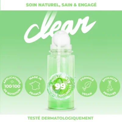 Energiqa serum roll on visage clear 2% niacinamide et zinc 30ml