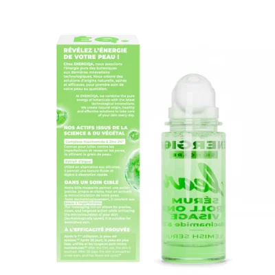 Energiqa Serum Roll On Visage Clear 2% Niacinamide et Zinc 30ml