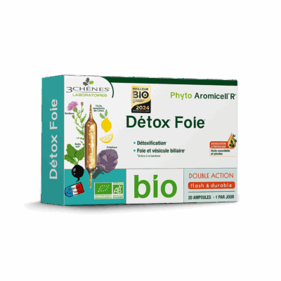 3 Chenes Phyto AromicellR Détox Foie Bio 20 Ampoules