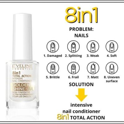 Eveline nail total action 8 en 1 12ml