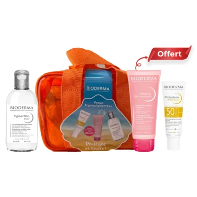 Bioderma Trousse Photoderm Spot Age SPF50+ 40ml + Pigmentbio H2o Eclaircissante 250ml + Sensibio Gel Moussant 100ml (Offert)