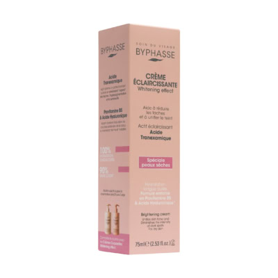 Byphasse Creme Visage Eclaircissante Spéciale Peaux Sèches 75ml