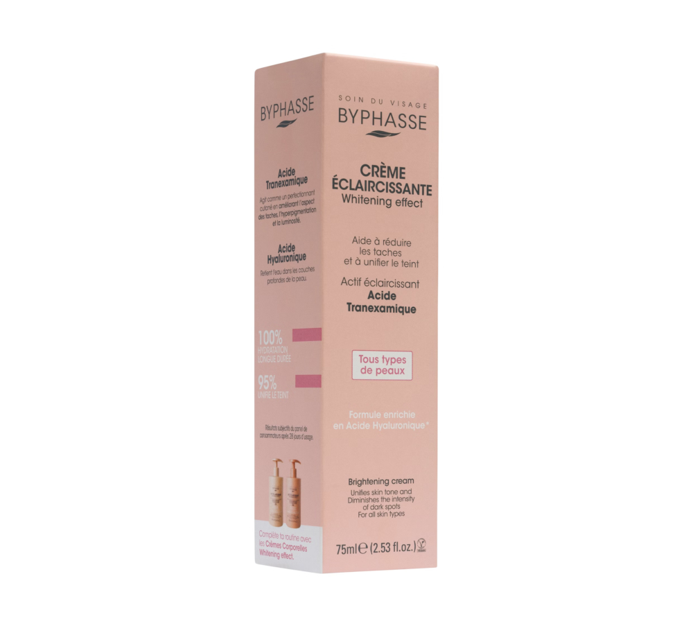 Byphasse creme visage eclaircissante tous types de peaux 75ml