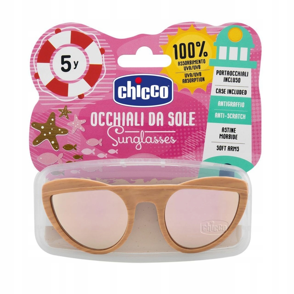 Chicco lunettes de soleil fille beige 5 ans+