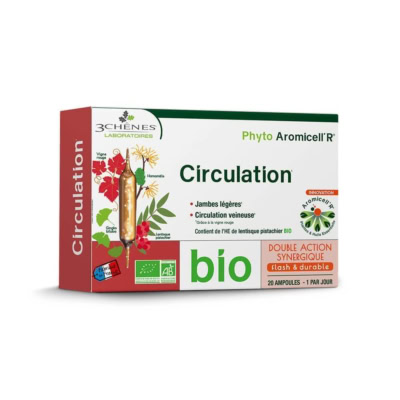 3 Chênes Phyto AromicellR Circulation 20 ampoules