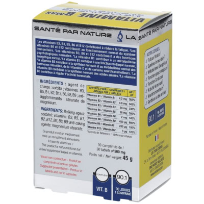 Eric favre vitamine b max métabolisme énergétique 90 comprimes