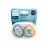 Philips Avent 2 sucettes Ultra Air Animals Garçon 6-18 mois