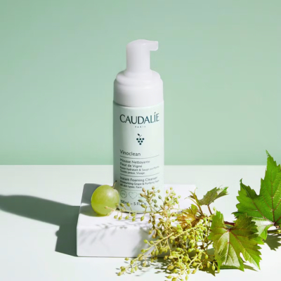 Caudalie vinoclean mousse nettoyante fleur de vigne lot de 2 x 150ml (-50%)