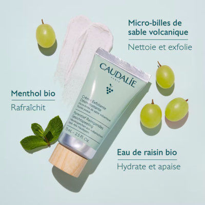 Caudalie vinoclean crème exfoliante désincrustante 75ml