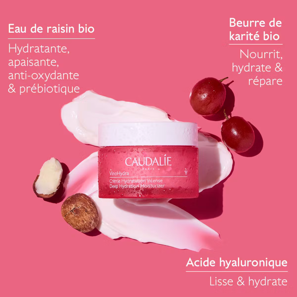 Caudalie vinohydra crème hydratation intense 60ml