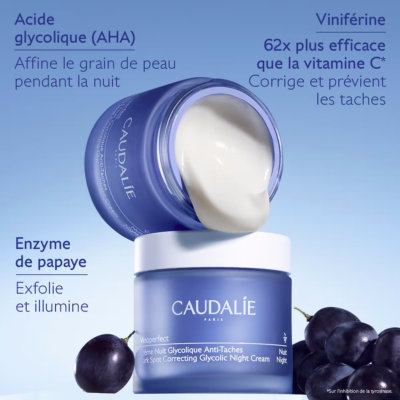 Caudalie vinoperfect creme nuit glycolique anti-taches 50ml