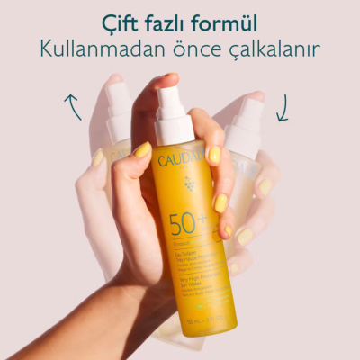 Caudalie vinosun protect eau solaire très haute protection spf50+ 150ml
