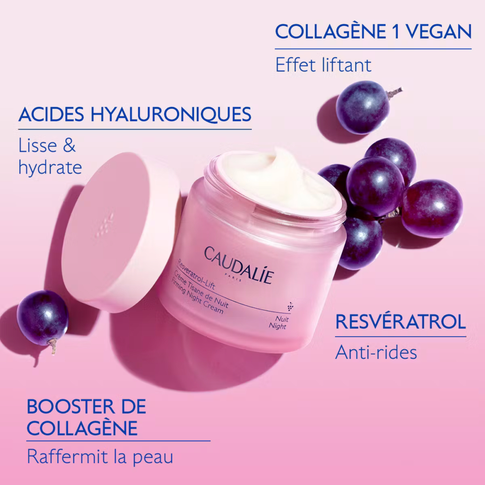 Caudalie resveratrol-lift crème tisane de nuit 50ml
