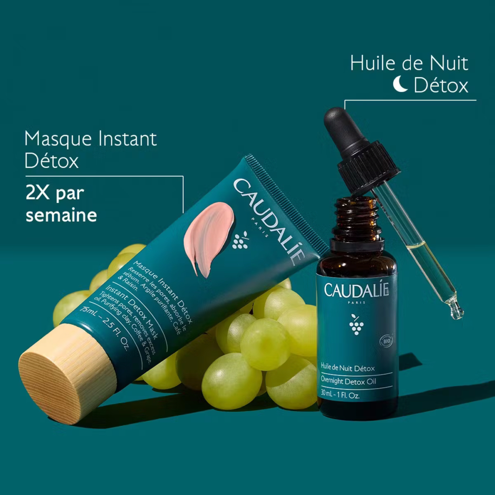 Caudalie huile de nuit détox bio 30ml